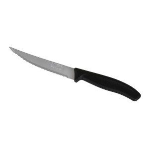 Steakmesser-Set Quttin Schwarz Silberfarben 11 cm 6 Stücke (12 Stüc...