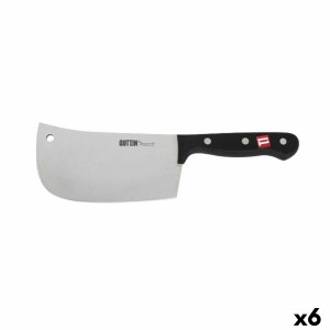 Gros couteau de cuisine Quttin Sybarite Noir Argenté 17,5 cm (6 Uni...