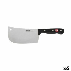 Gros couteau de cuisine Quttin Sybarite Noir Argenté 17,5 cm (6 Uni...