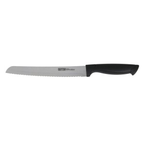 Couteau à pain Quttin Black Noir Argenté 24 Unités 20 cm |  Couteau...