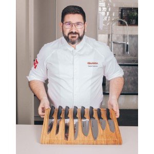 Küchenmesser Quttin Santoku Black 17 cm (24 Stück) |  Messer und Sc...