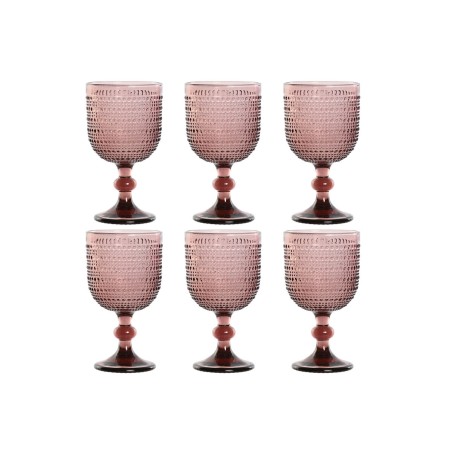 Gläsersatz Home ESPRIT Rosa Kristall 325 ml (6 Stück) |  Gläser und...