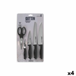 Messerset Quttin Nero Schwarz 5 Stücke (4 Stück) |  Messer und Schl...