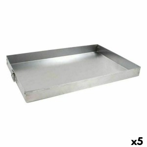 Rectangular Mould VR Silver Aluminium 42 x 28,5 x 3,5 cm (5 Units) ...