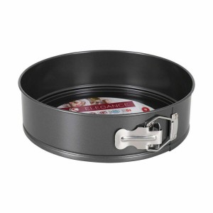 Kuchenspringform Quttin Schwarz Kohlenstoffstahl 24 x 7 cm (12 Stüc...
