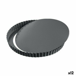 Springform Pan Quttin Black Carbon steel 24 x 2,8 cm (12 Units) |  ...