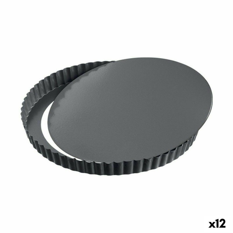 Springform Pan Quttin Black Carbon steel 32 x 2,8 cm (12 Units) |  ...