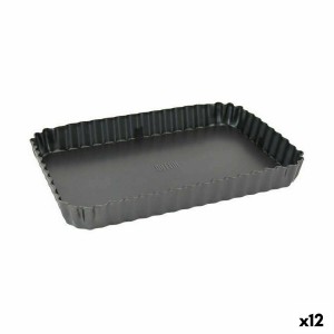 Kuchenspringform Quttin Schwarz Kohlenstoffstahl 22,5 x 15,5 x 3 cm...