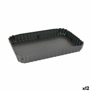 Kuchenspringform Quttin Schwarz Kohlenstoffstahl 22,5 x 15,5 x 3 cm...
