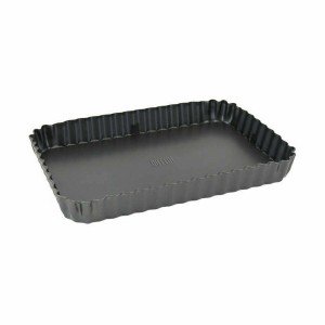Kuchenspringform Quttin Schwarz Kohlenstoffstahl 22,5 x 15,5 x 3 cm...