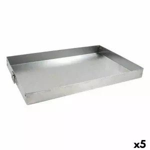 Rectangular Mould VR Silver Aluminium 45 x 31 x 3,5 cm (5 Units) | ...