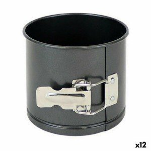 Kuchenspringform Quttin Kohlenstoffstahl Schwarz 12 x 10 cm (12 Stü...
