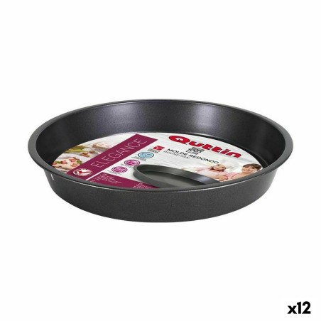 Backform Quttin Schwarz Kohlenstoffstahl 32 x 4,5 cm (12 Stück) |  ...
