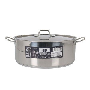 Casserole avec Couvercle Quttin Aluminium 36 x 14 cm (2 Unités) |  ...