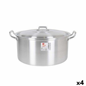 Topf mit Deckel Aluminium 38,5 x 33 x 18,5 cm (4 Stück) |  Pfannen ...