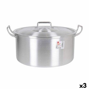 Topf mit Deckel Aluminium 43 x 36 x 16 cm (3 Stück) |  Pfannen und ...