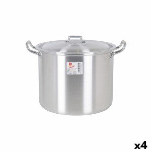 Kochtopf mit Deckel Aluminium 33 x 28 x 24 cm (4 Stück) |  Pfannen ...