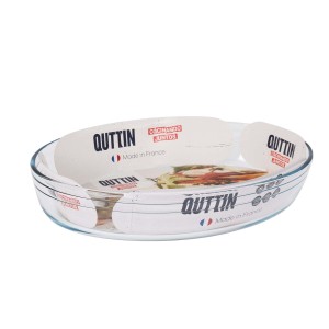 Ofenschüssel Quttin  Durchsichtig Glas Oval 3,4 L 35,1 x 24,1 x 6,5...