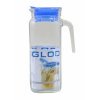 Jug Borgonovo Igloo Transparent Glass Blue 1,2 L (6 Units)
