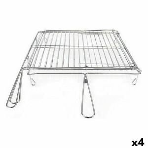 Grill Algon Chrome Plaque Tournante 40 x 45 x 10 cm (4 Unités) |  B...