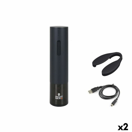 Elektrischer Kurkentrekker Percutti Nero Schwarz (2 Stück) |  Korke...