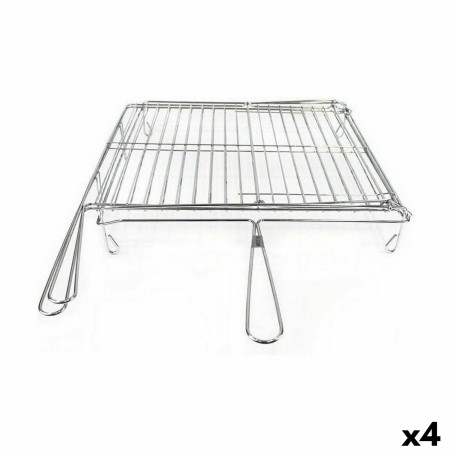 Grill Algon Chromed Rotating Silver 45 x 50 x 9 cm (4 Units) |  Bar...