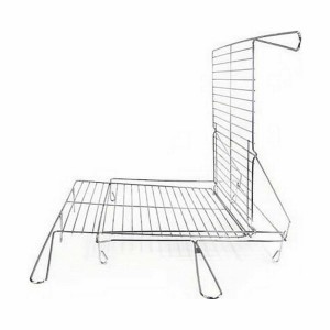 Grill Algon Chromed Rotating Silver 45 x 50 x 9 cm (4 Units) |  Bar...