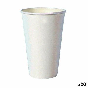 Set de Verres Algon Produits à usage unique Carton Blanc 35 Pièces ...