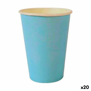 Set de Verres Algon Produits à usage unique Carton Bleu 20 Pièces 2...