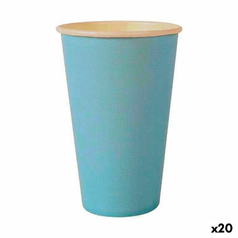 Set de Verres Algon Produits à usage unique Carton Bleu 10 Pièces 3...