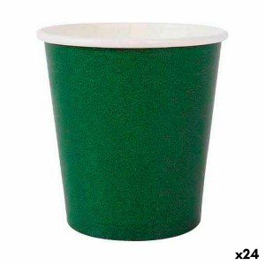 Set of glasses Algon Disposable Cardboard Green 20 Pieces 120 ml (2...
