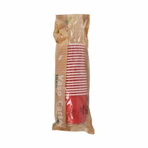 Set of glasses Algon Disposable Cardboard Red 20 Pieces 120 ml (24 ...