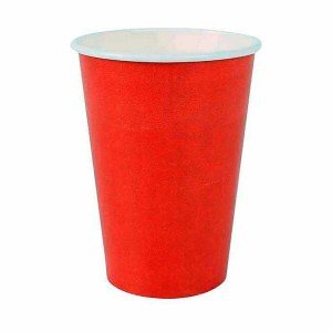 Gläserset Algon Einwegartikel Pappe Rot 20 Stücke 220 ml (20 Stück)...