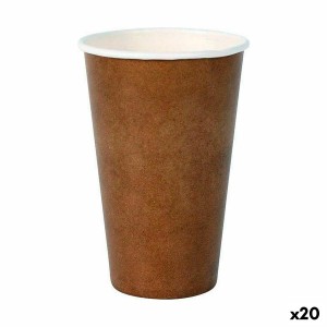 Set of glasses Algon Disposable Cardboard kraft paper 35 Pieces 350...