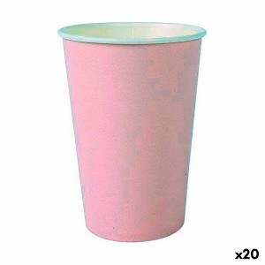 Set de Verres Algon Produits à usage unique Carton Rose 20 Pièces 2...