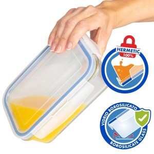 Stapelbares luftdichtes Küchenbehälterset Max Home 6 Stück 23 x 7,5...