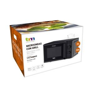 Mikrowelle mit Grill TM Electron Schwarz 700 W 20 L |  Mikrowellenh...