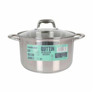 Casserole avec couvercle en verre Quttin Caesar Acier ø 26 x 15,5 c...