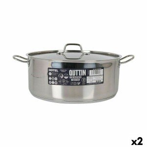 Topf mit Deckel Quttin Hotel Stahl ø 34 x 13 cm (2 Stück) |  Pfanne...
