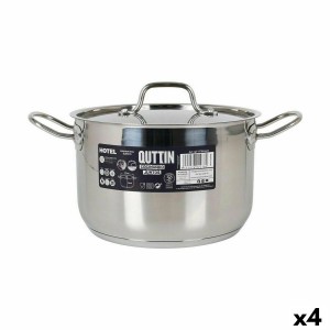 Kochtopf mit Deckel Quttin Hotel Stahl Ø 22 x 14 cm (4 Stück) |  Pf...