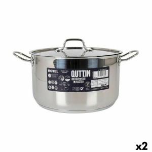 Kochtopf mit Deckel Quttin Hotel Stahl ø 28 x 16 cm (2 Stück) |  Pf...