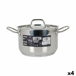 Kochtopf mit Deckel Quttin Hotel Stahl ø 20 x 13 cm (4 Stück) |  Pf...
