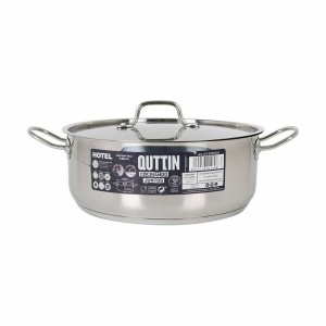 Casserole avec Couvercle Quttin Hotel Acier Ø 28 x 11 cm (2 Unités)...