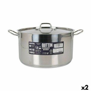 Kochtopf mit Deckel Quttin Hotel Stahl ø 32 x 18 cm (2 Stück) |  Pf...