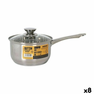 Saucepan with Lid Quttin New Neron Steel 35 x 19,5 x 10,5 cm (8 Uni...