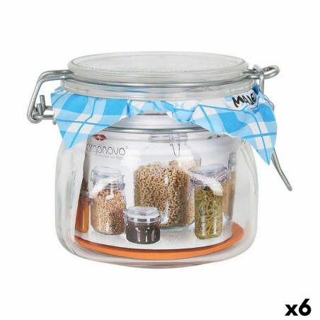 Jar Borgonovo 500 ml 10,5 x 10,5 x 10 cm (6 Units) |  Lunch boxes, ...