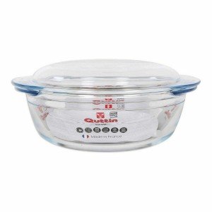 Casserole avec Couvercle Quttin verre 2,2 + 0,8 L (3 Unités) |  Poê...