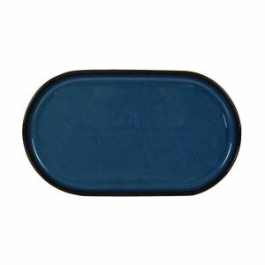 Snack tray La Mediterránea Chester Blue Oval 30,5 x 17,5 x 2,8 cm (...