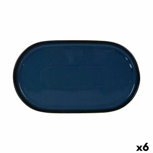Plateau apéritif La Mediterránea Chester Bleu Oblongue 36 x 20,5 x ...