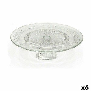 Cake and sponge cake dish La Mediterránea Glass 33 x 33 x 9,5 cm (6...